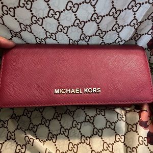 Michael Kors burgundy wallet